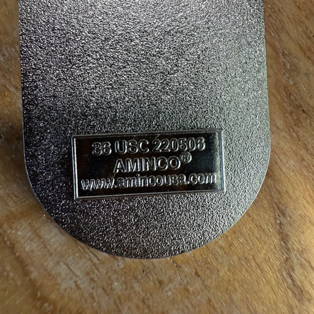 USA Olympics Keychain AMINCO Team‎ Sports Black Silver Logo Key Ring